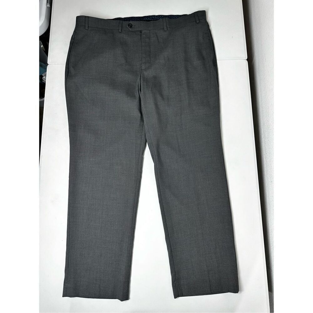 Ralph Lauren Men's Straight Fit Business Casual Dress Pants Gray Sz 40W 28L